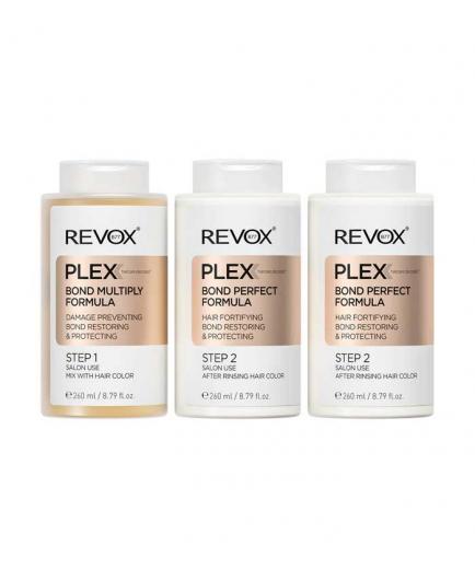 Revox - *Plex* - Hair reconstruction treatment set - Step 1 and 2