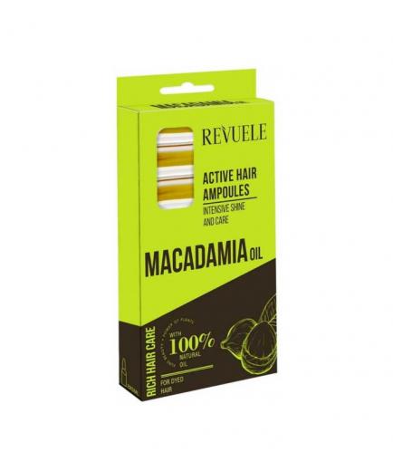 Revuele - Brilliance and intense care hair ampoules Macadamia Oil - Colored hair