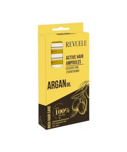 Revuele - Strengthening ampoules Argan Oil - Damaged and dry hair