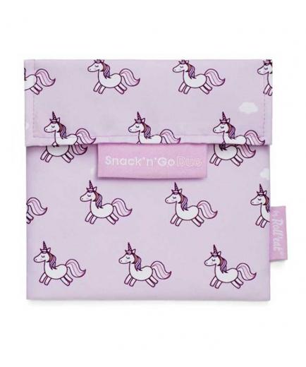 Roll eat - 2-compartment snack holder Snack n Roll Duo - Unicorn