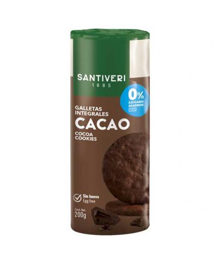 Santiveri - Galletas Digestive 0% azúcares añadidos - Cacao