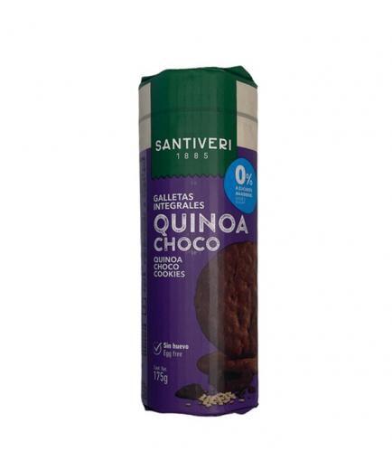 Santiveri - Galletas Digestive 0% azúcares añadidos - Quinoa Choco