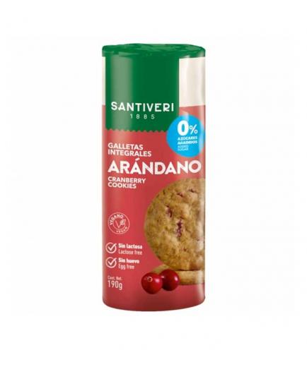 Santiveri - Galletas integrales con arándano sin lactosa ni azúcares añadidos 190g