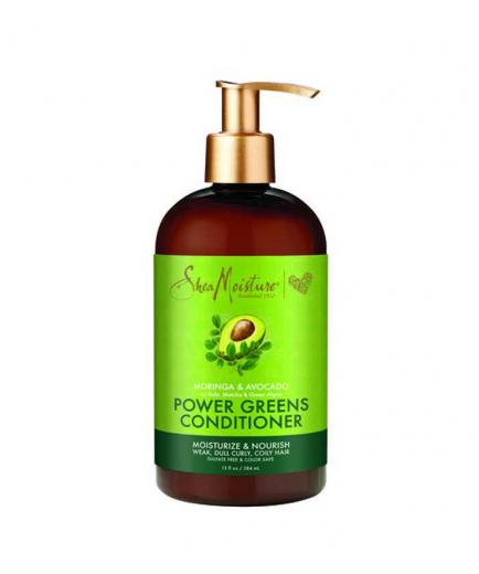 Shea Moisture - Acondicionador hidratante Power Greens - Moringa y aguacate