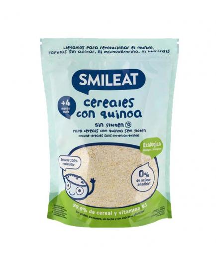 Smileat - Papilla de cereales con quinoa ecológica sin gluten 200g