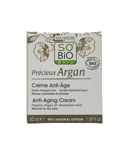 SO'BiO étic - Crema anti-edad - Aceite de Argán y ácido hialurónico