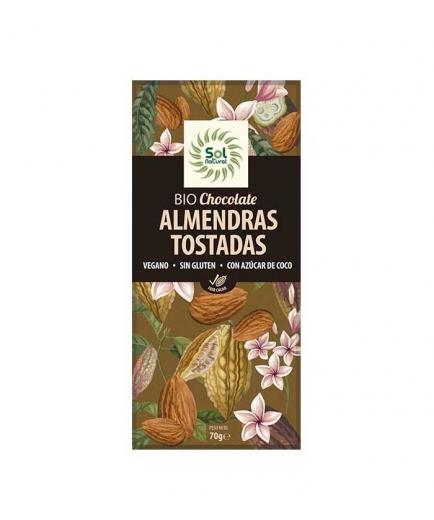 Solnatural - Chocolate con almendras tostadas vegano Bio 70g