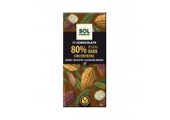 Solnatural - Vegan dark chocolate 80% Bio 70g