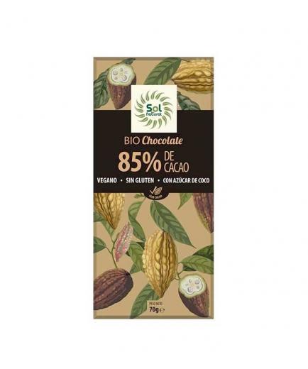 Solnatural - Chocolate vegano 85% cacao Bio 70g