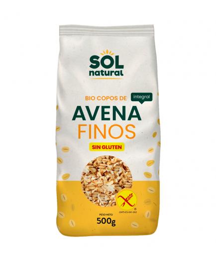 Solnatural - Copos finos de avena integral sin gluten Bio 500g