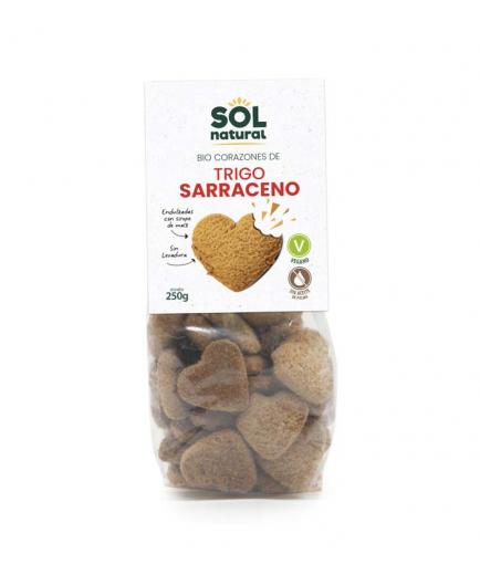 Solnatural - Corazones de trigo sarraceno con sirope de maíz Bio 250g