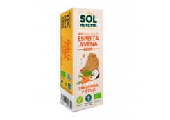 Solnatural - Organic carrot and coconut oatmeal-spelled cookies 175g