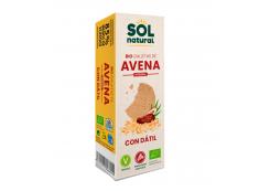 Solnatural - Wholemeal oatmeal cookies sweetened with Bio dates 170g