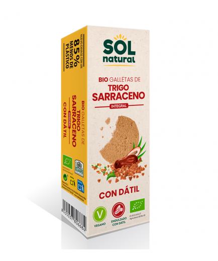 Solnatural - Galletas de trigo sarraceno integral endulzadas con dátil Bio 170g