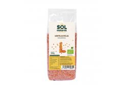 Solnatural - Organic red lentil 500g