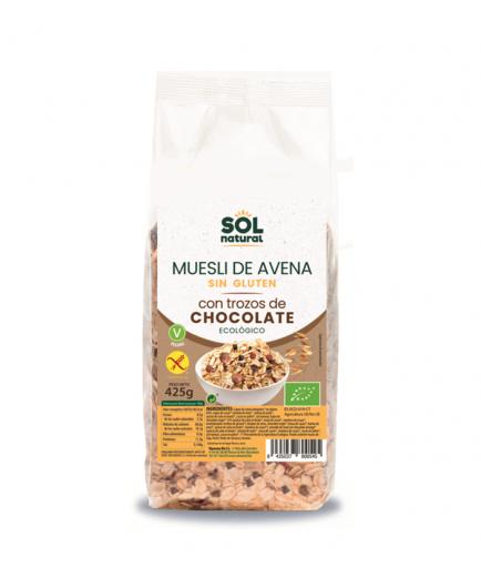 Solnatural - Organic gluten-free oat muesli 425g - Chocolate