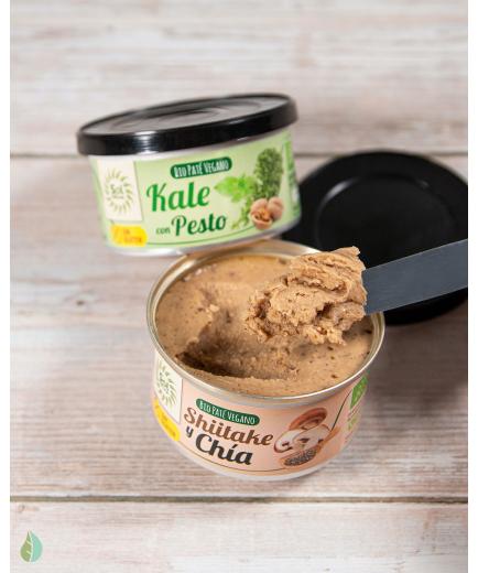 Solnatural - Paté bio vegano sin gluten 125g - Shiitake y chía