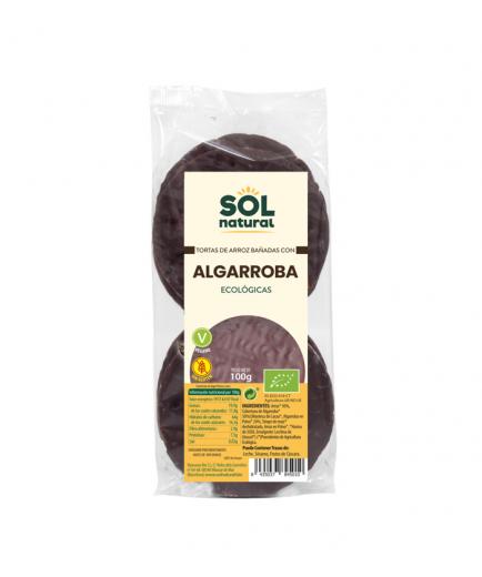 Solnatural - Organic gluten-free rice cakes 100g - Carob