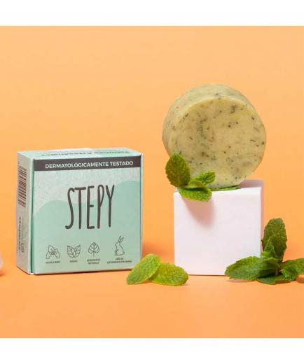 Stepy - Revitalizing and strengthening solid shampoo - Mojito