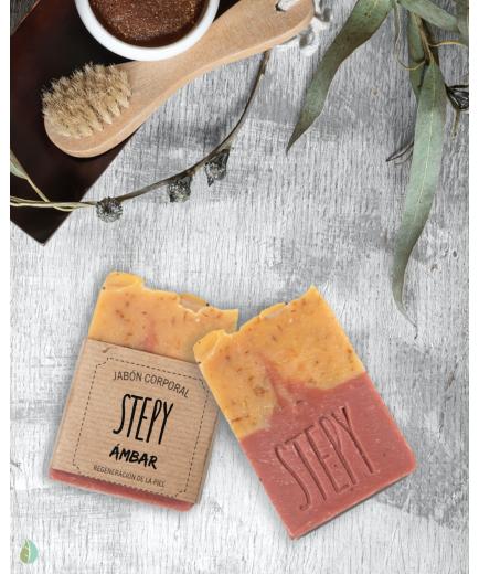 Stepy - Solid body soap dry and sensitive skin - Ámbar