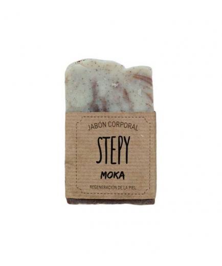 Stepy - Jabón corporal sólido regeneración de la piel 100g - Moka