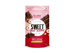 Sweet but Rebel - Tableta keto de chocolate con leche y avellanas sin azúcar 100g