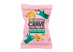 The Organic Crave - Chips proteicos de lentejas BIO -  Sour Cream & Onion 75g