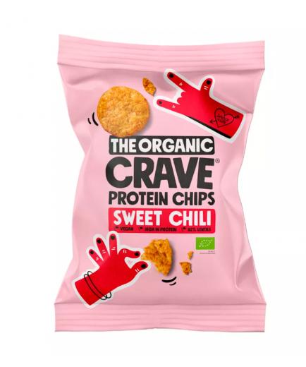 The Organic Crave - Chips proteicos de lentejas BIO - Sweet Chili 75g