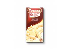 Torras - White chocolate 0% added sugar 75g