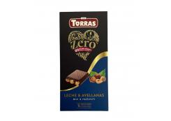 Torras - Milk chocolate 34% and hazelnuts Zero 150g