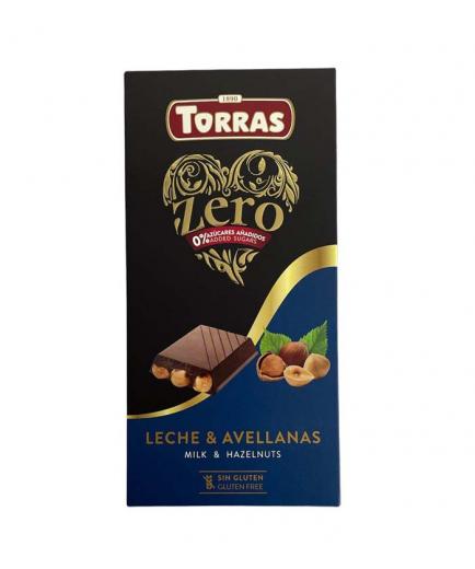 Torras - Milk chocolate 34% and hazelnuts Zero 150g