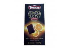 Torras - Dark chocolate 52% and orange Zero 125g