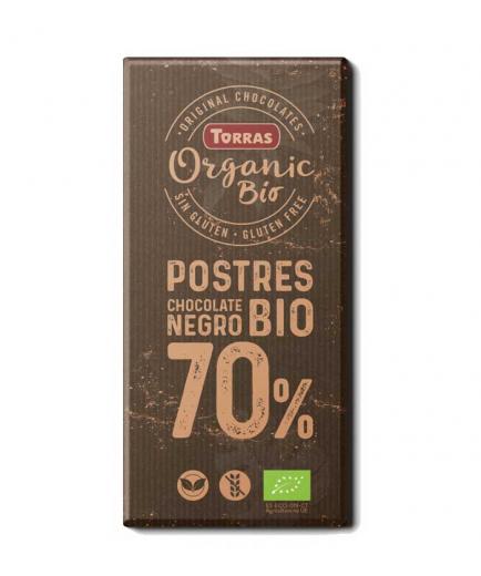 Torras - Chocolate negro 70% para postres Organic Bio 200g