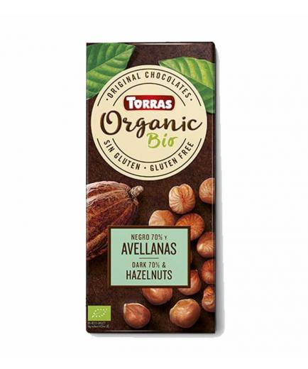 Torras - 70% dark chocolate and hazelnuts Organic Bio 100g