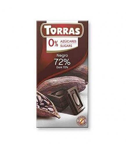 Torras - 72% dark chocolate with no added sugar 75g
