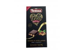 Torras - Dark chocolate 72% and hazelnuts Zero 150g