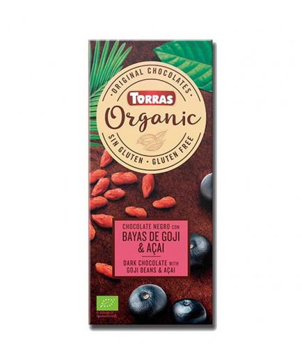 Torras - Dark chocolate with goji berries and acai Organic Bio 100g