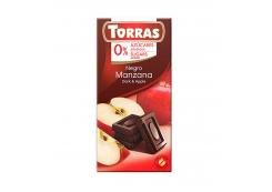 Torras - Chocolate negro con manzana 0% azúcares añadidos 75g