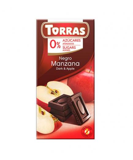 Torras - Dark chocolate with apple 0% added sugar 75g