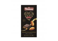 Torras - Chocolate negro y almendras 0% azúcares añadidos 150g