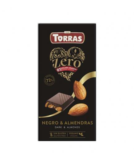 Torras - Dark chocolate and almonds 0% added sugar 150g