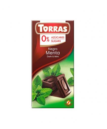 Torras - Dark chocolate and mint 0% added sugar 75g