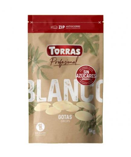 Torras - Gotas de chocolate blanco sin azúcares añadidos 1kg