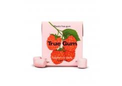 True Gum - Chicles veganos y sin plástico - Frambuesa y vainilla 21g