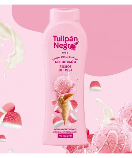 Tulipán Negro - *Yummy Cream Edition* - Gel de baño 650ml - Besitos de Fresa