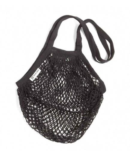 Turtle Bags - Net bag with long handle - Black