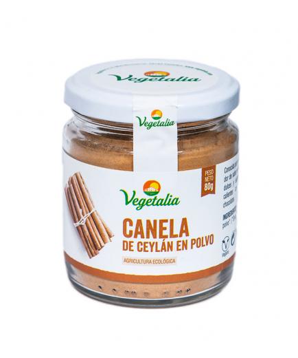 Vegetalia - Canela Ceylán en polvo de agricultura ecológica 80g