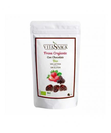 Vitasnack - Natural crunchy fruit snack - Strawberry with chocolate
