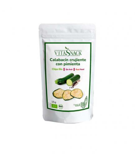 Vitasnack - Snack de hortaliza crujiente y natural Bio - Calabacín con pimienta