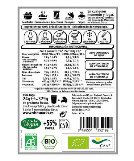 Vitasnack - Snack de hortaliza crujiente y natural - Brócoli